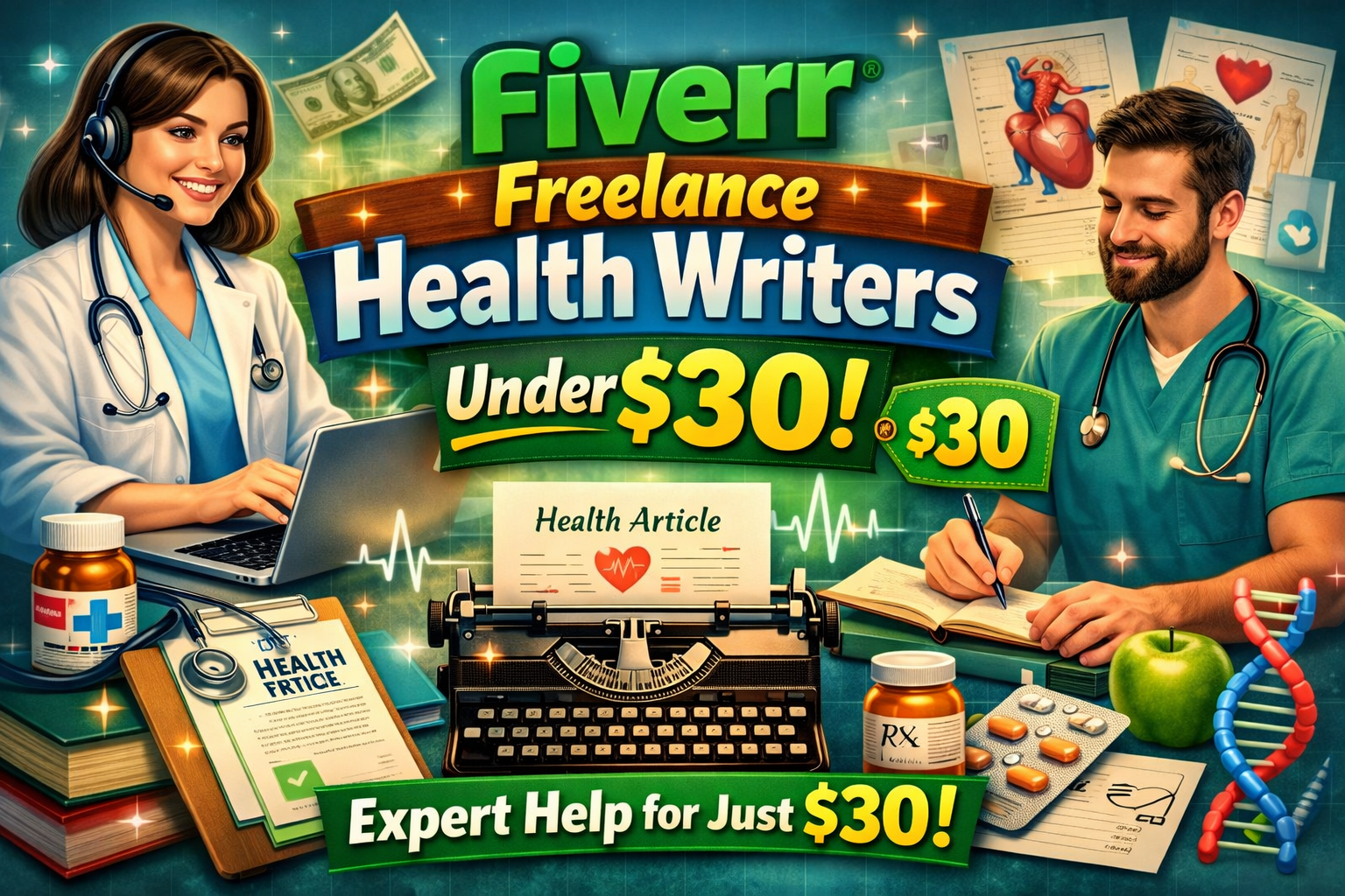 6 Affordable Fiverr Freelance Health Writers Under $30 (2026) freelance health writers