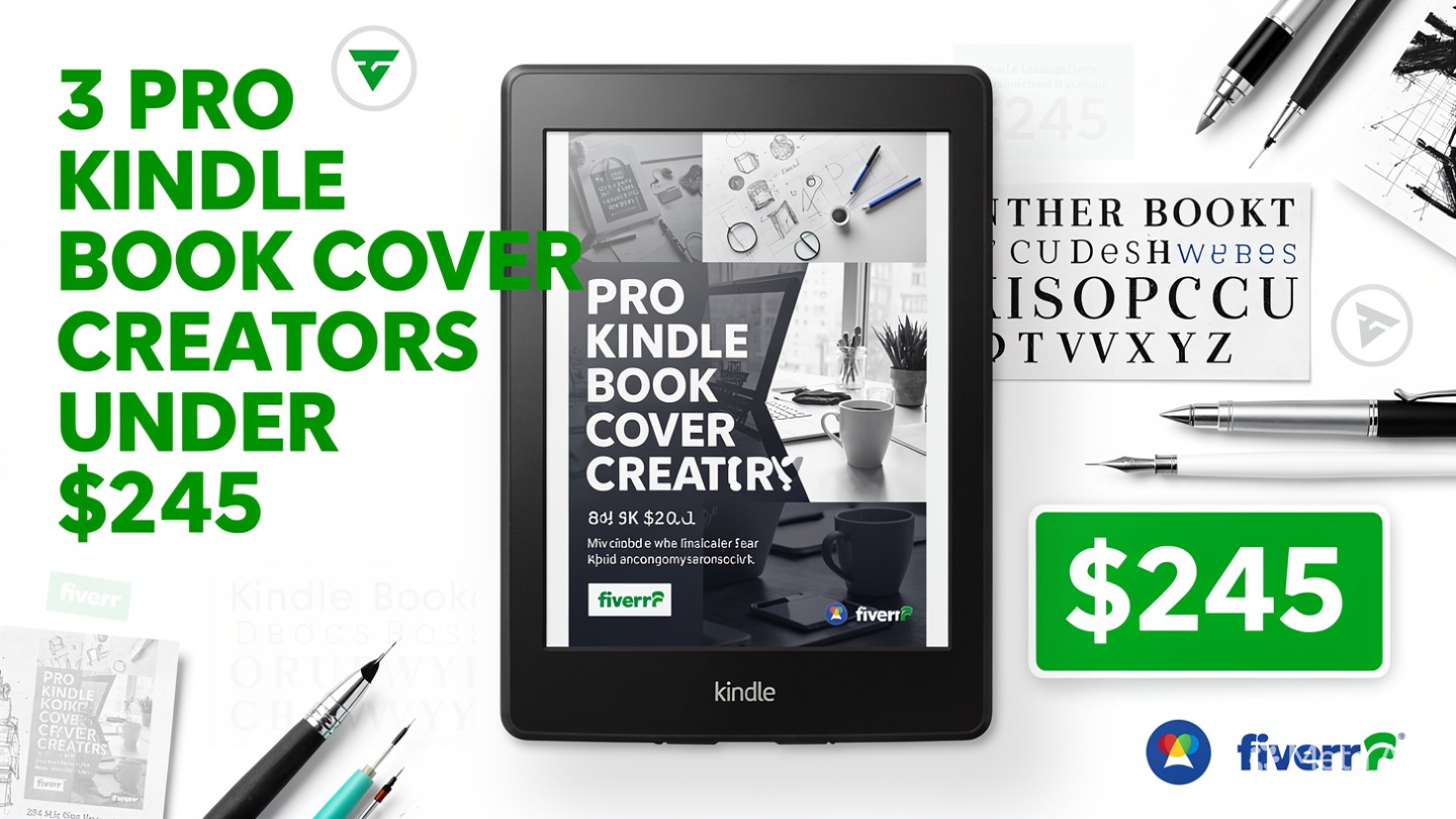 3 Professional Fiverr Kindle Book Cover Creators Under $245 (#1 Picks) book cover creators