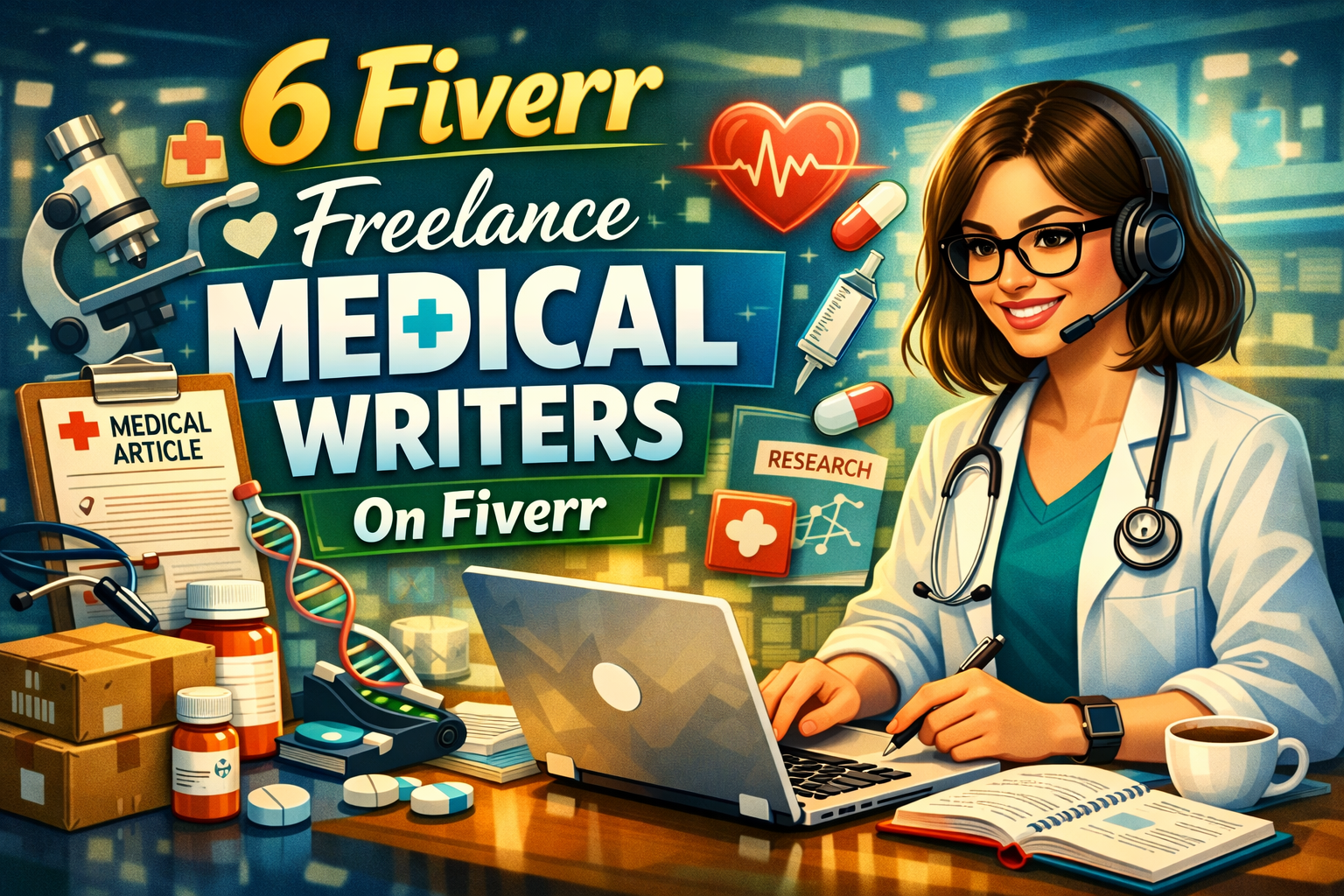 6 Fiverr Freelance Medical Writers for Trusted Medical Content (2026) freelance medical writers