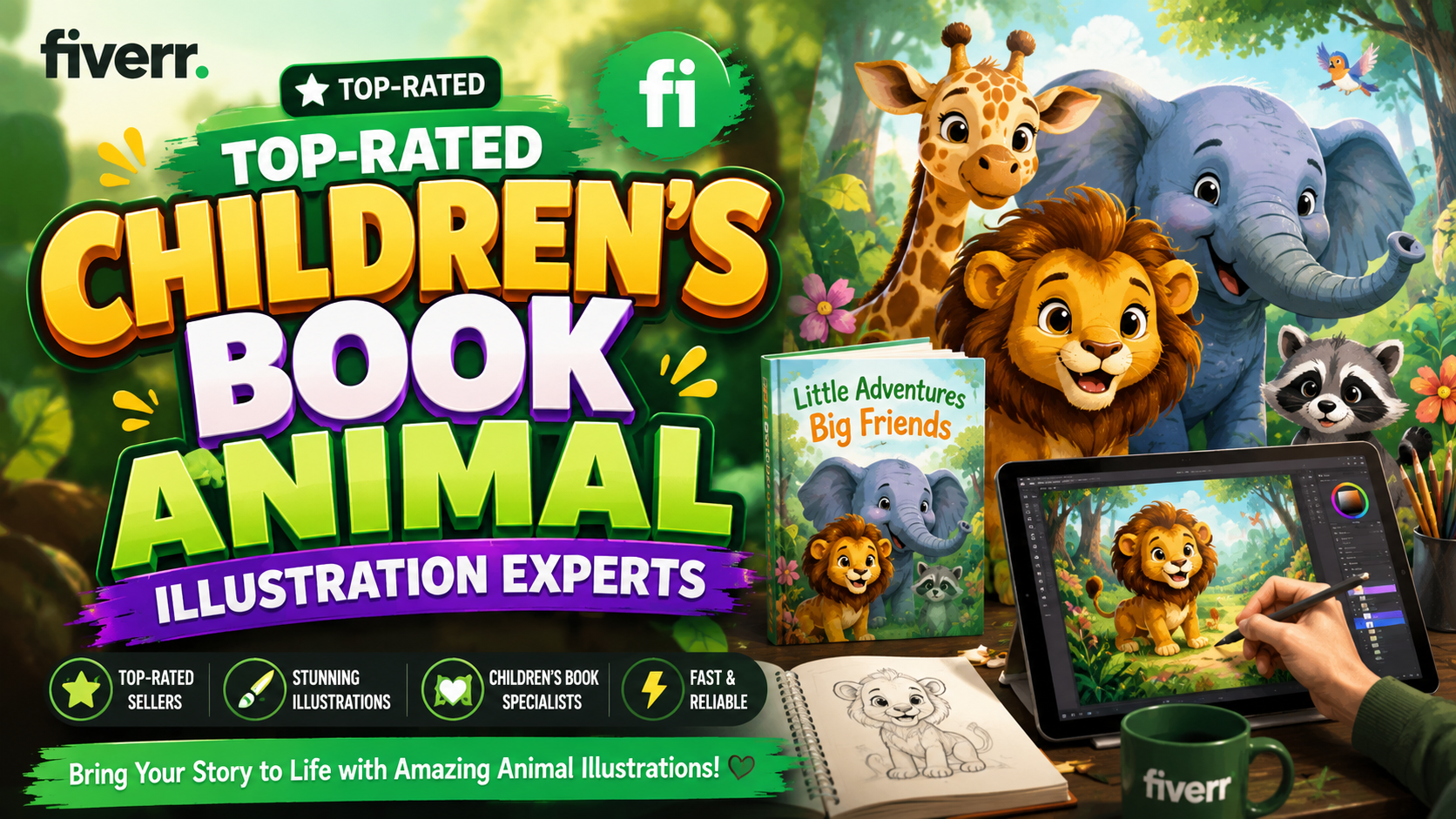 children's book animal illustration