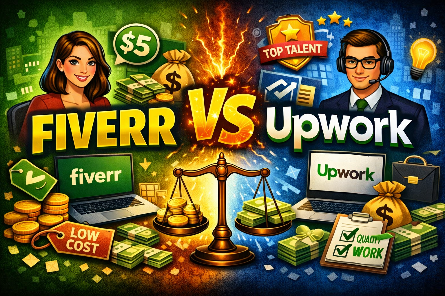 fiverr vs upwork