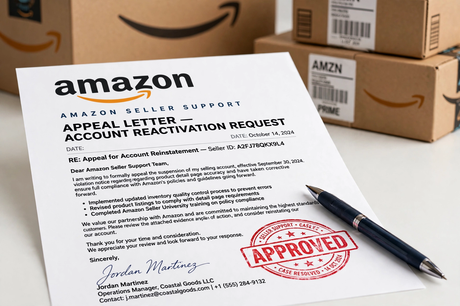 amazon appeal letter